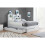 Birlea Double Drawer Bed Frame White Birlea Alfie 4FT6 Headboard Storage 135cm 3