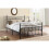 Birlea Emily 135cm 4FT6 Double black metal Bed Frame Bedstead decorative finials 5