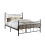 Birlea Emily 135cm 4FT6 Double black metal Bed Frame Bedstead decorative finials 1