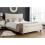 Birlea Beige Double Bed Frame Birlea Copenhagen Upholstered Fabric King Size 5FT 150cm 2