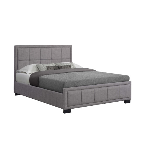 Birlea Grey Small Double Bed Frame Birlea Hannover Light Fabric 120cm 4ft Bedstead