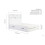Birlea King Size Drawer Bed Frame White Birlea Alfie 5FT Headboard Storage 150cm 8