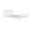 Birlea White Double Bed Frame 4FT6 Bedstead Birlea Oxford Solid Wood Shaker Design 9
