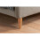 Birlea Grey Double Bed Frame Birlea Quebec Fabric Upholstered 4FT6 135cm 4
