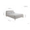 Birlea Grey Double Bed Frame Birlea Otley 135cm 4FT6 Fabric Bedstead Dove 7