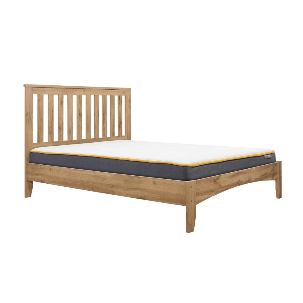 Oak Small Double Bed Frame 4FT Bedstead Birlea Hampstead Traditional Design