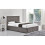 Birlea Small Double Ottoman Bed Grey Hannover Frame 4FT 120cm Bedstead Storage Fabric 5