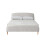 Birlea Grey Double Bed Frame Birlea Otley 135cm 4FT6 Fabric Bedstead Dove 8