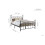 Birlea Emily 135cm 4FT6 Double black metal Bed Frame Bedstead decorative finials 4