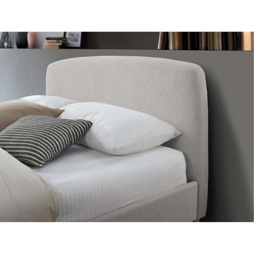 Birlea Grey Double Bed Frame Birlea Otley 135cm 4FT6 Fabric Bedstead Dove 2