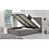 Birlea Small Double Ottoman Bed Grey Hannover Frame 4FT 120cm Bedstead Storage Fabric 2
