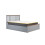 Birlea King Size Ottoman Bed Grey Phoenix Wood Frame Storage 5FT Stone Oak Solid 8