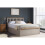 Birlea King Size Ottoman Bed Grey Phoenix Wood Frame Storage 5FT Pearl Oak Solid 3