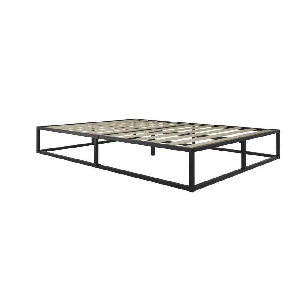 Birlea Black Double Bed Frame 4Ft6 120Cm Bedstead Soho Metal Minimalist Design