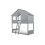 Birlea Solid Pine Bunk Beds Grey Birlea Safari 3FT Single Bed Wood Frame 1