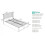 Birlea King Size Ottoman Bed Grey Phoenix Wood Frame Storage 5FT Pearl Oak Solid 12