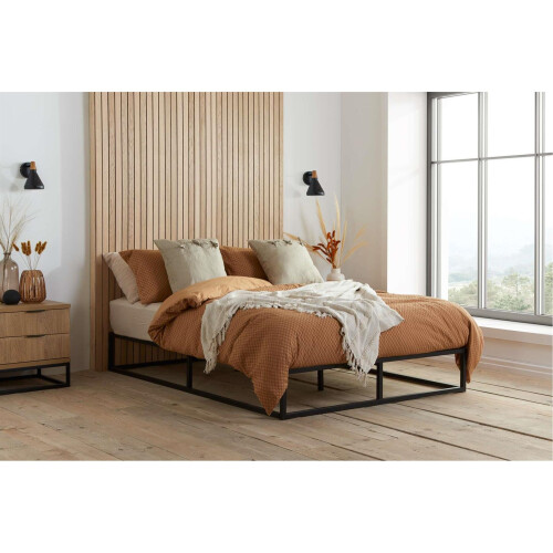 Birlea Black Single Bed Frame 3FT 90cm Bedstead Birlea Soho Metal Minimalist Design 1
