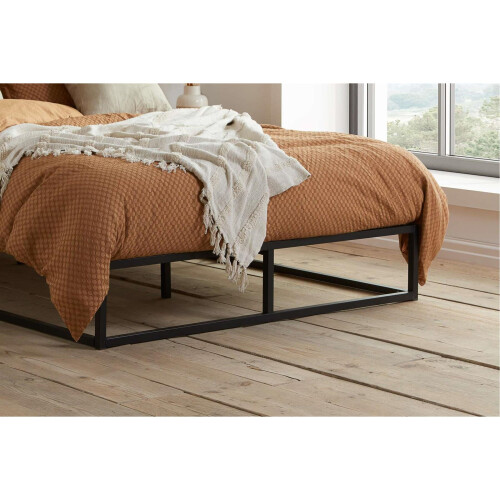 Birlea Black Single Bed Frame 3FT 90cm Bedstead Birlea Soho Metal Minimalist Design 2