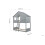 Birlea Solid Pine Bunk Beds Grey Birlea Safari 3FT Single Bed Wood Frame 8