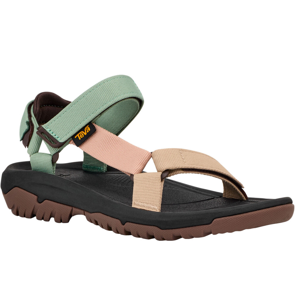 (4 UK, Basil/Maple) Teva Womens Hurricane XLT2 Adjustable Summer Outdoor Walking Flip Flops Sandals