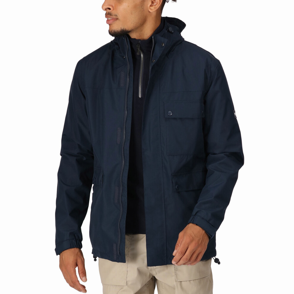 (S, Navy) Regatta Mens Baymoor Freddie Flintoff Collection Waterproof Jacket - Navy
