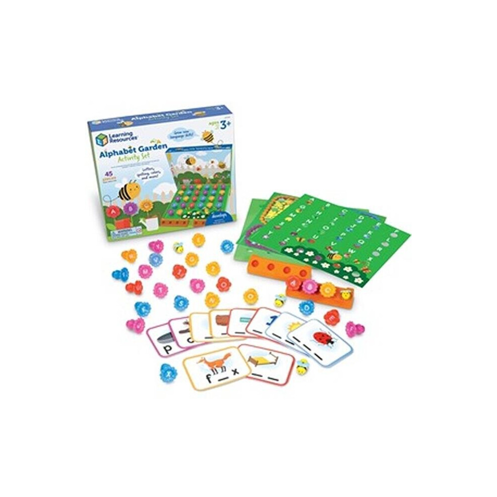 Learning Resources LRNLER5543 Alphabet Garden Activity Set, Multi Color