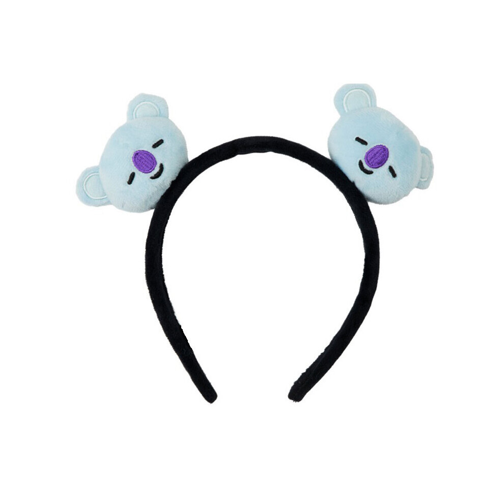 (Koala) Bt21 3d Plush Embroidered  Cartoon Makeup Hair Band Womens  Headband