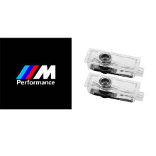 (M Performance Logo) 2x Led Car Door Logo Welcome Light Courtesy Laser Projector Puddle Emblem Lamp