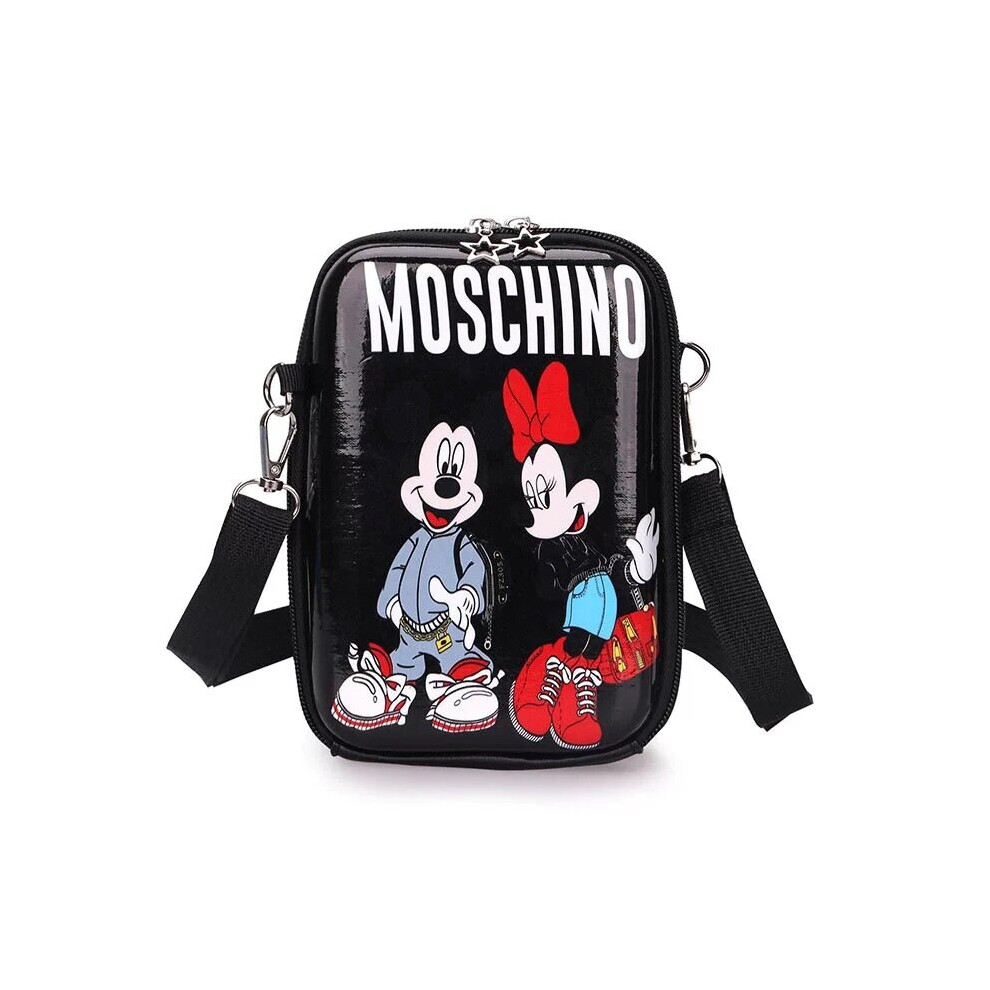 (Moschino) Mickey Minnie Backpack Casual Shoulder Bag Gift Children Christmas
