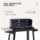 Black Charcoal Height Adjustable High-Quality BBQ Grill Barbecue 7