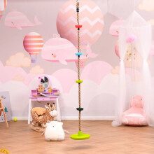 Outdoor Toys Playset STURDY & SAFE Kid Climbing Rope Disc Swings