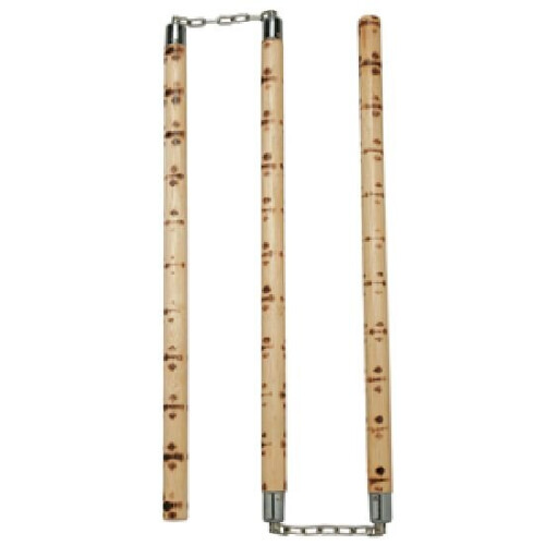 PLAYWELL THREE SECTIONAL STAFF RATTAN TIGER PATTERN