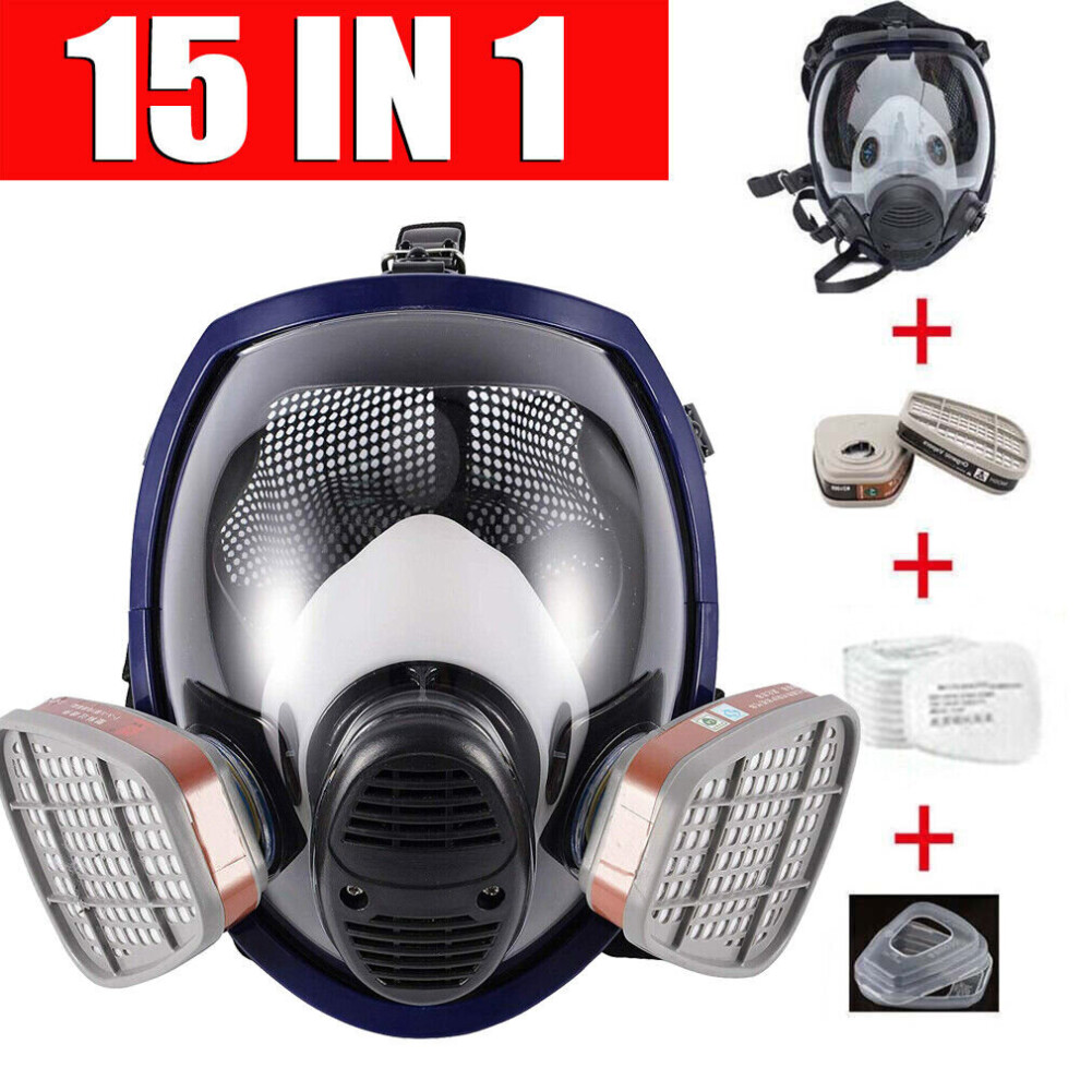 6800 Spray Painting Mask Set Full Face Chemical Gas Vapor Respirator