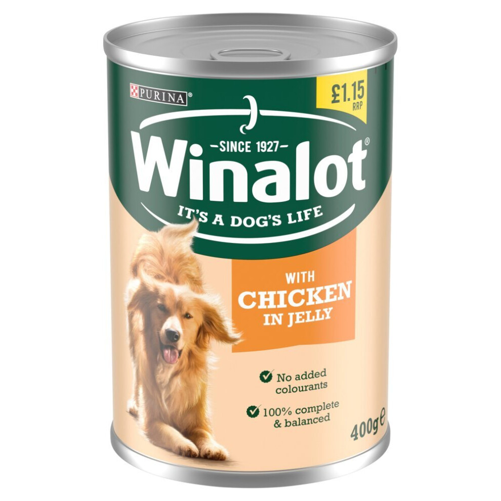 Winalot with Chicken in Jelly 400g (Pack of 12)