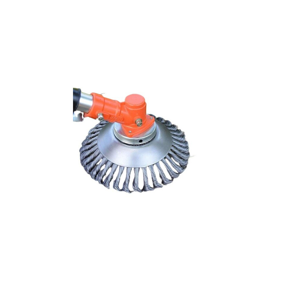 Geni-Store Steel Wire Wheel Garden Weed Brush Lawn Mower Grass Eater Trimmer Brush Cutter Tools