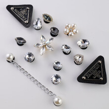 (  K19) Rhinestone Shoes Charms DIY Accessory Decor Girls Kids Gift For Croc