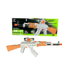 Jouet Gun Kids Army Military Rifle Machine Guns Pistol AK47 Lights Vibration Sound UK