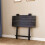 Living And Home (Black) Folding Wooden Dining Table 80x80cm 2