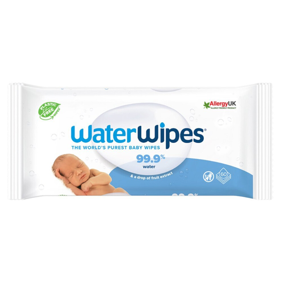 WaterWipes 60 Baby Wipes (Pack of 6)