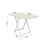 Living And Home (White) Folding Wooden Dining Table 60x100cm 3