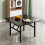 Living And Home (80cm W x 80cm D x 51cm H) Folding Coffee Table with Marble Effect Top 2