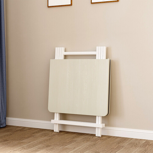 Living And Home (White) Folding Wooden Dining Table 60x100cm 1