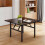 Living And Home (80cm W x 80cm D x 51cm H) Folding Coffee Table with Marble Effect Top 1