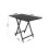 Living And Home (Black) Folding Wooden Dining Table 60x100cm 3