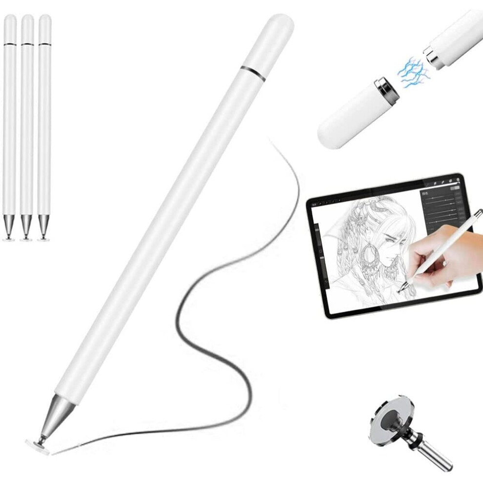 Stylus Pen for Touch Screens High Sensitivity Universal Capacitive Disc iPad Pencil for iPad 10.2" / Mini / Pro Tablet iPhone Smartphones Samsung Tab