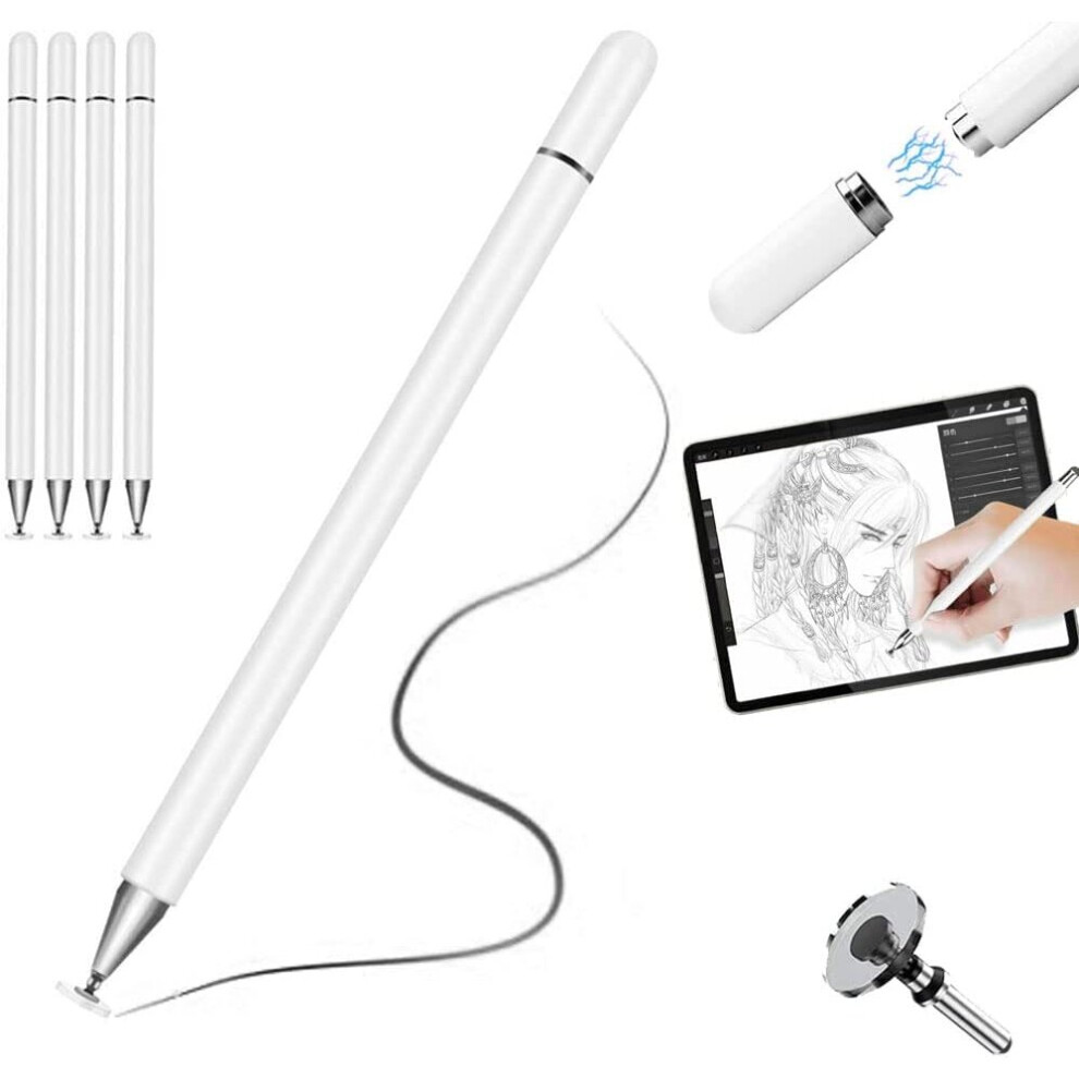 Stylus Pen for Touch Screens High Sensitivity Universal Capacitive Disc iPad Pencil for iPad 10.2" / Mini / Pro Tablet iPhone Smartphones Samsung Tab