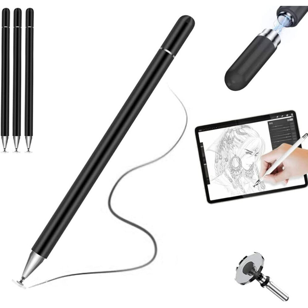 Stylus Pen for Touch Screens High Sensitivity Universal Capacitive Disc iPad Pencil for iPad 10.2" / Mini / Pro Tablet iPhone Smartphones Samsung Tab