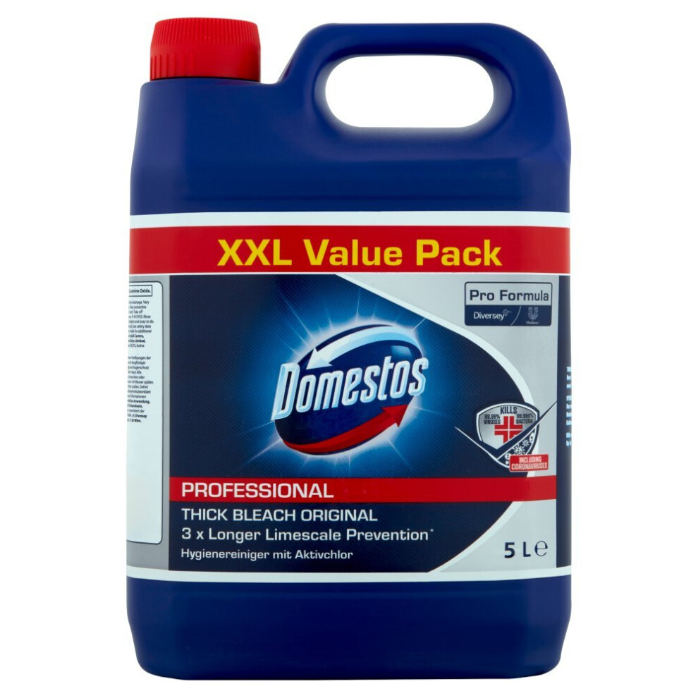 Domestos Pro Formula Professional Thick Bleach Original 5L (Pack Of 1)
