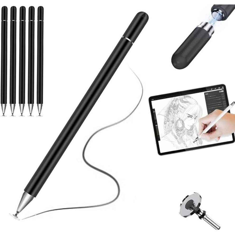 Stylus Pen for Touch Screens High Sensitivity Universal Capacitive Disc iPad Pencil for iPad 10.2" / Mini / Pro Tablet iPhone Smartphones Samsung Tab