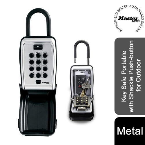 Master Lock Master Lock Key Safe Portable with Shackle Push-button